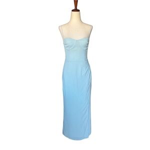 Reformation Kourtney Midi Dress Aquamarine Blue Wedding size 0